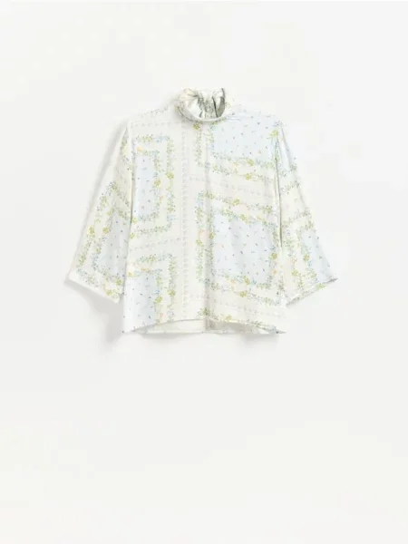 Reserved Bluză din cu model multicolor