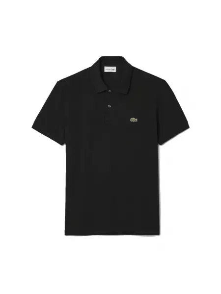 Koszulka polo Lacoste z krótkim rękawem czarna