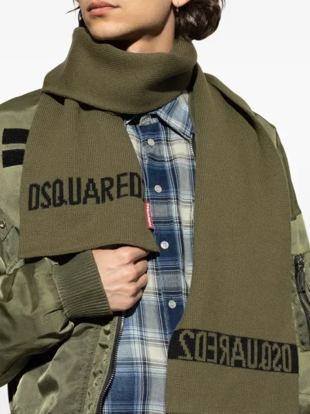Gyapjú sál Dsquared2 zöld