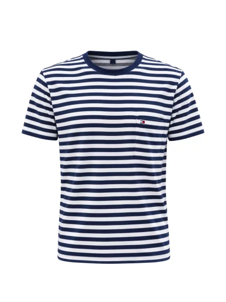 Tricou Tommy Hilfiger cu imagine albastru