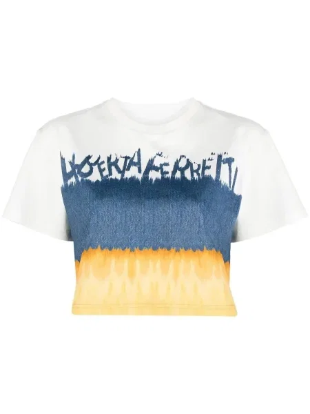 Tricou Alberta Ferretti cu imagine albastru