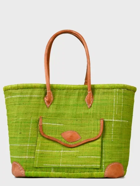 Le Comptoir de la plage Пляжна сумка Manjopika_Green Солома зелений