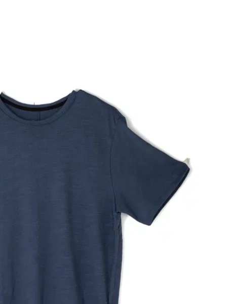 Klasikinio marškinėliai Rag & Bone apvaliu kaklu mėlyna