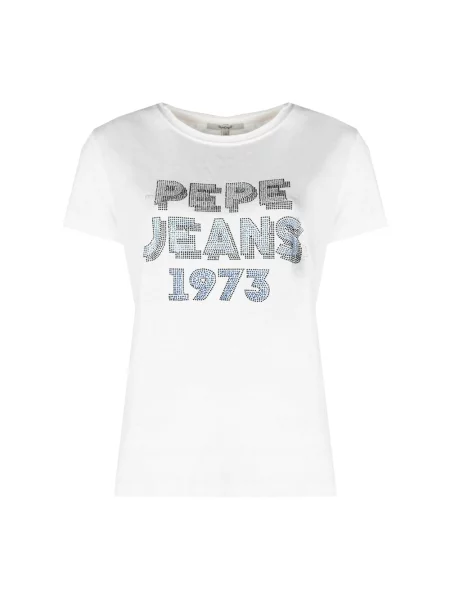 Koszulka Pepe Jeans z logo biała
