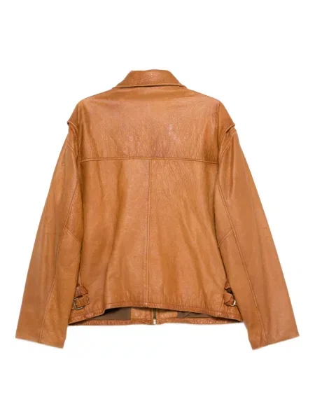Retro kožená bunda A.n.g.e.l.o. Vintage Cult hnědá