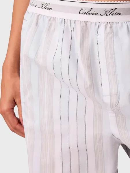 Брюки Calvin Klein в полоску белые