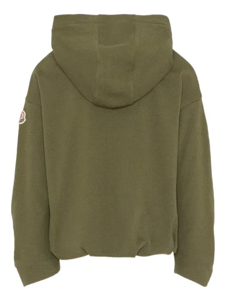 Bluza z kapturem dziecięca Moncler Enfant zielona
