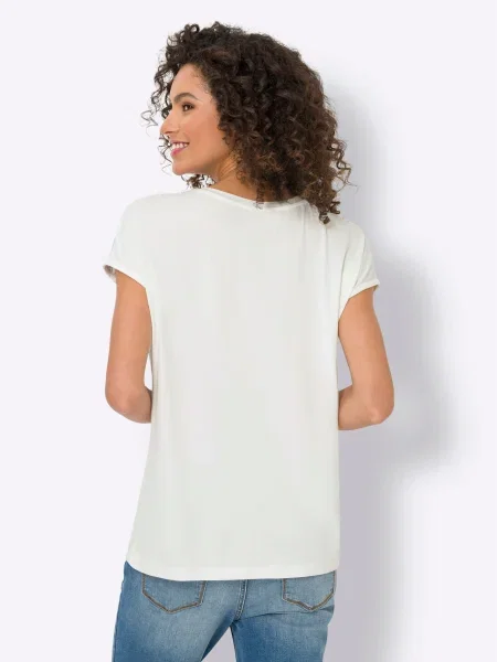 Heine Tricou albastru alb