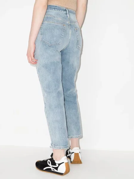 Jeansy Frame z dziurami niebieskie