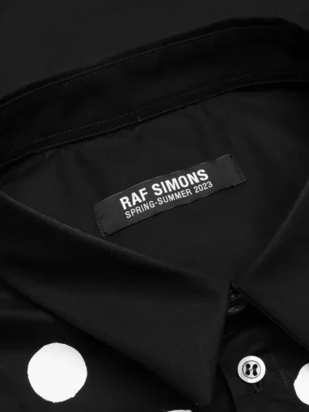 Cămașă Raf Simons cu buline cu imagine negru