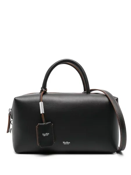 Geanta de piele Max Mara din piele negru