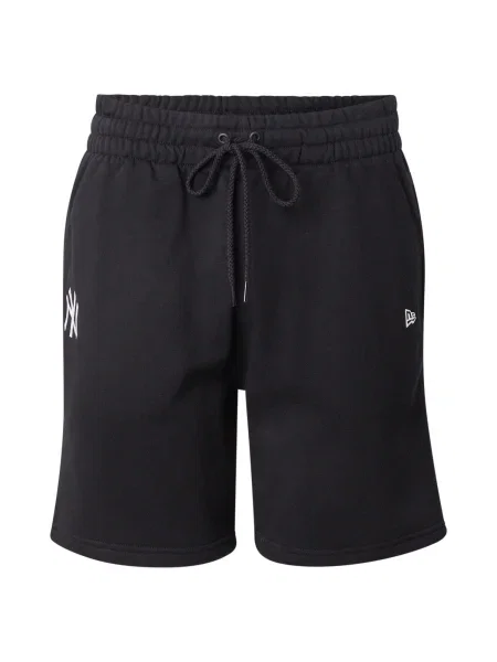 NEW ERA Pantaloni NEYYAN negru alb