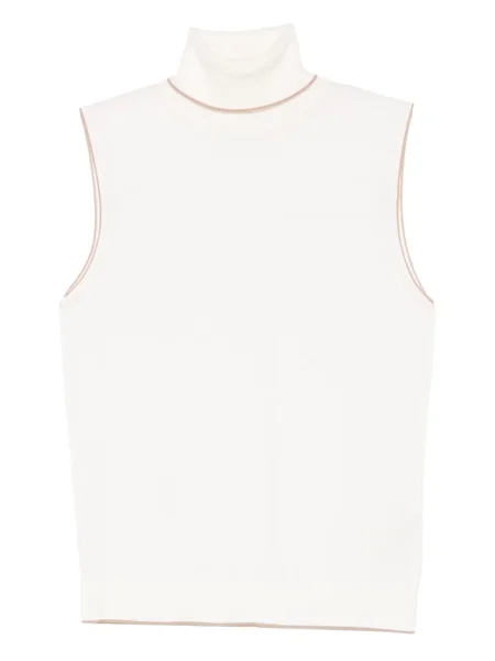 Golf golf Eleventy bez rękawów biały