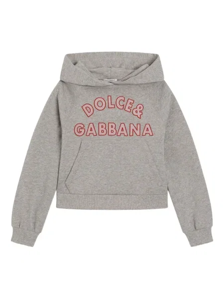 Bluza z kapturem dziecięca Dolce And Gabbana szara
