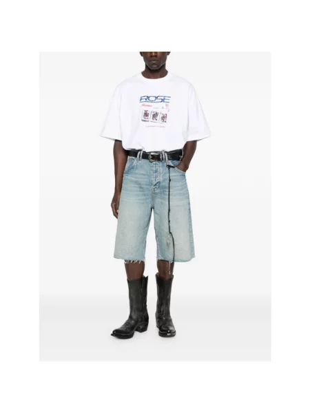 Martine Rose t-shirt Oversized S/S wzorzysty biały