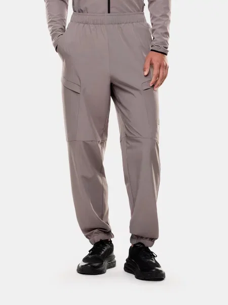 Спортивні штани поліестер/еластан сірий