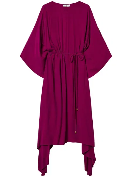 Rochie midi Twinset din jerseu până la genunchi de costum violet
