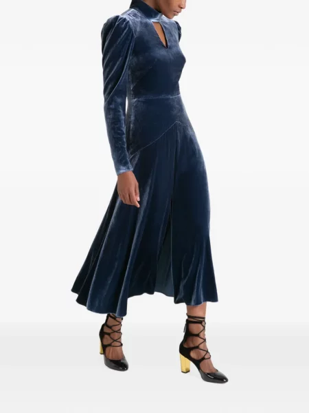 Rochie midi Temperley London albastru