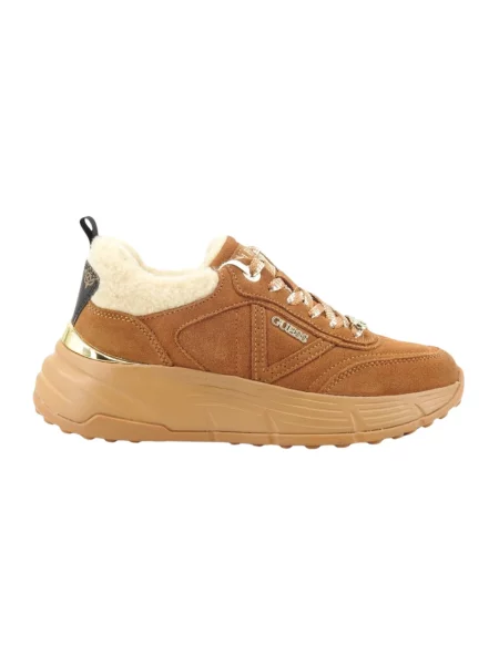 Guess Sneakersy brązowy