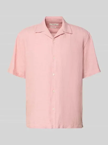 Koszula casual o kroju relaxed fit z mieszanki lnu i bawełny model RLXCLAY' Selected Homme