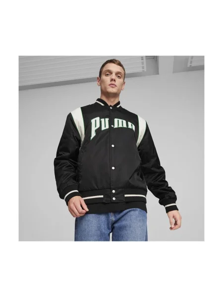 Puma Bomber dzseki Varsity Oversize fekete