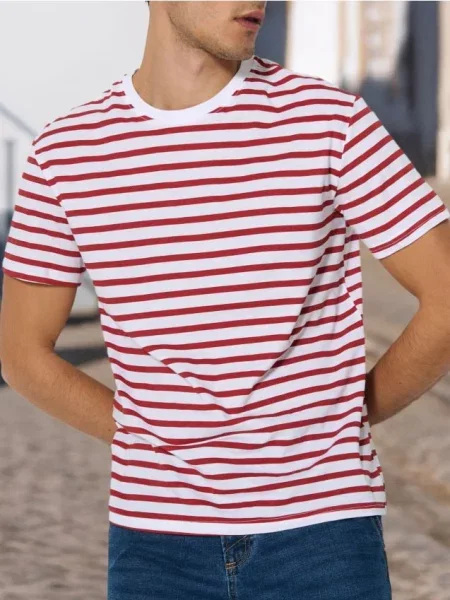 Футболка Sinsay с коротким рукавом красная