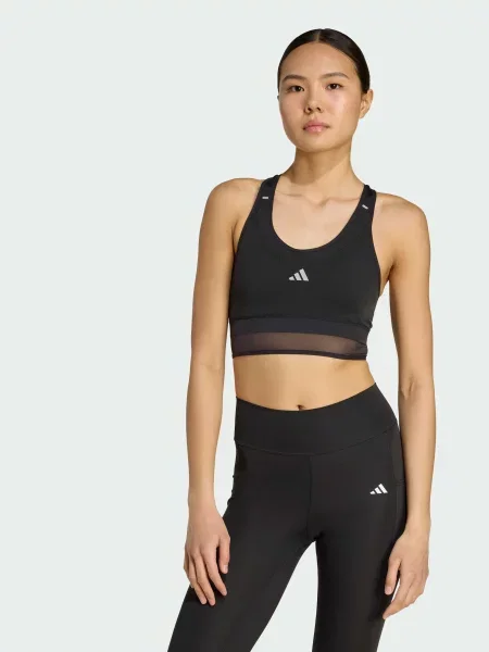 Спортивний топ adidas перероблений чорний