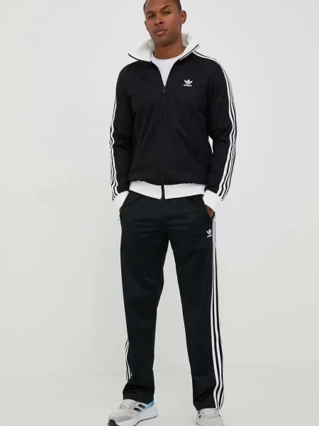 Спортивні штани Adidas Originals з аплікацією чорні