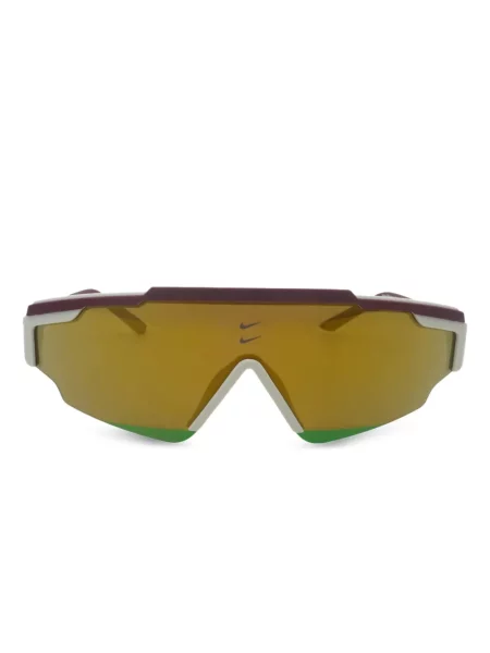 Ochelari de soare Nike cu cordon din jerseu cu imprimeu abstract gri