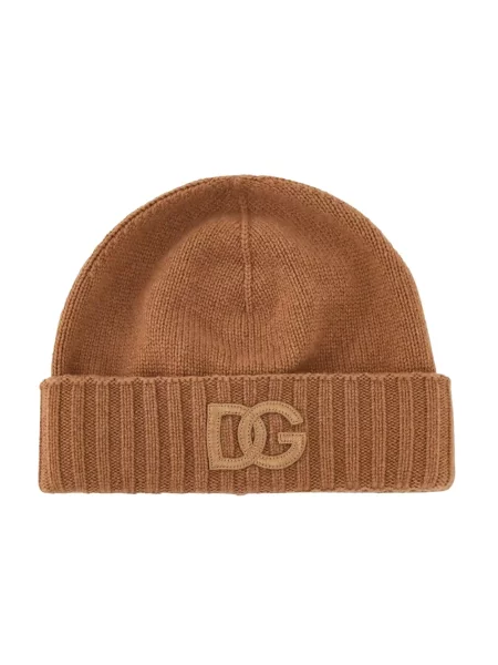 Krótka czapka Dolce And Gabbana z cekinami zielona