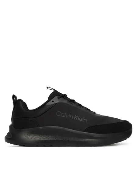 Sneakers Calvin Klein Light Eva Runn Ess Laceup Ny-Su negru