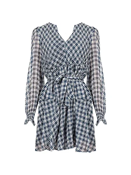 Rochie din denim Pepe Jeans alb