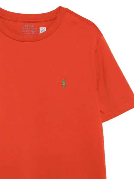 Koszulka polo dziecięca Polo Ralph Lauren pomarańczowa