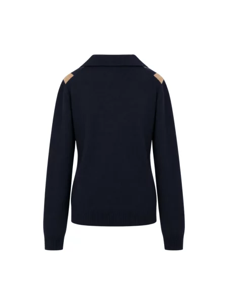 Sweter Jucca wełniany niebieski