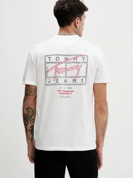 Tricou Tommy Jeans alb