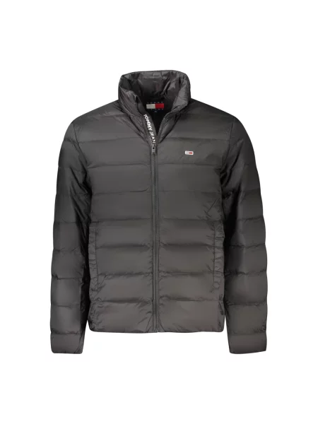 Długa kurtka jeansowa Tommy Jeans z długim rękawem czarna
