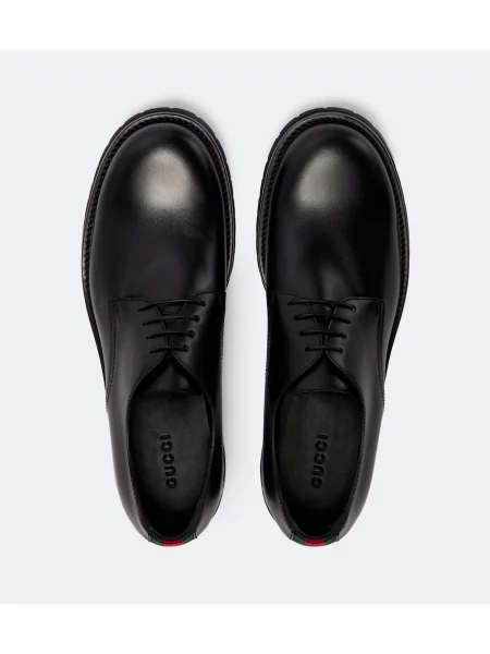 Pantofi derby Gucci din piele negru