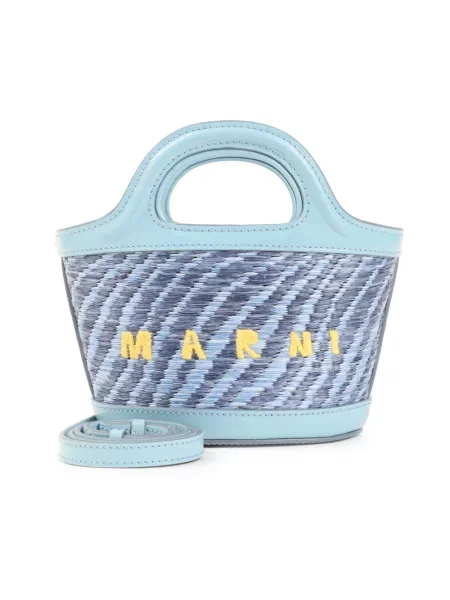 Torebka Marni skórzana niebieska
