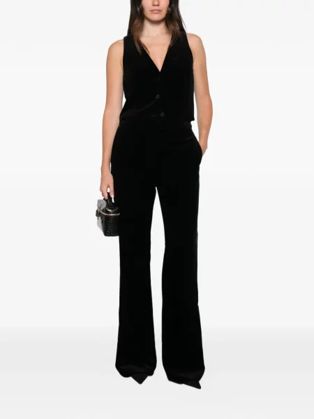 Vestă Max Mara de catifea negru