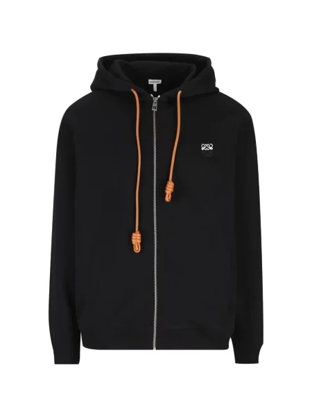 Hanorac cu glugă Loewe cu broderie negru