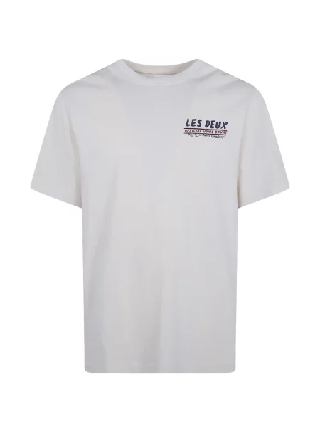 Tricou Les Deux cu imagine alb
