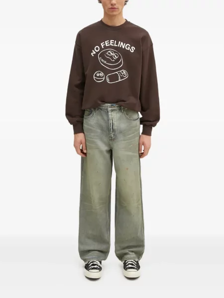 Mikina Aries s potiskem hnědá