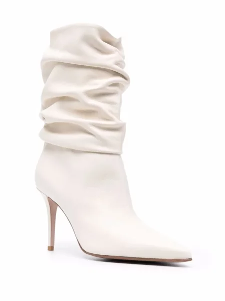 Buty do kostki Le Silla o krotszym kroju białe