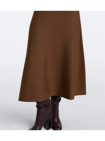 Rochie midi Simkhai de lână maro