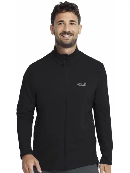 Флісова кофта Jack Wolfskin чорний