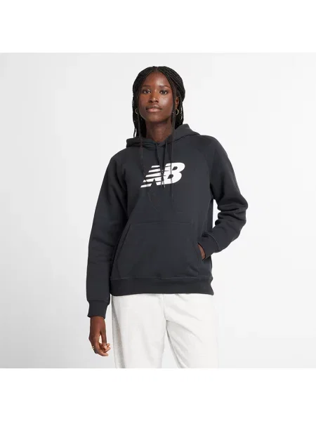 Mikina New Balance Fleece Hoodie black černá