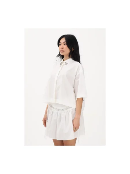 Pinko Cămașă PESCARA | Cropped Fit alb