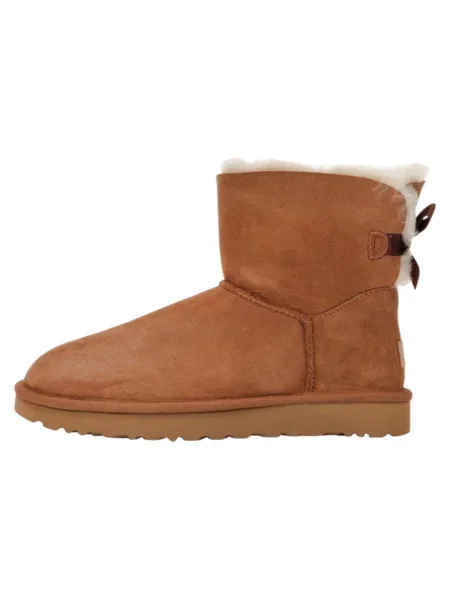 Pantofi Ugg cu funde maro