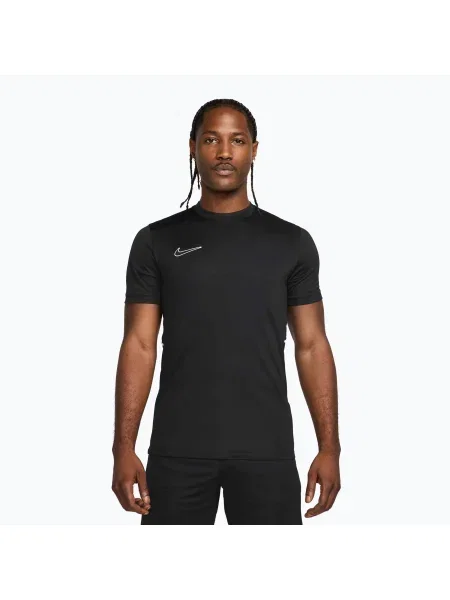Tricou de fotbal pentru bărbați Nike Academy Dri-Fit black/black/white/white alb