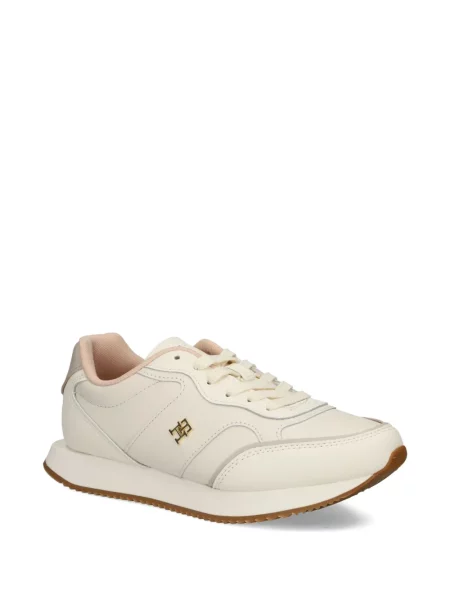 Кожени маратонки Tommy Hilfiger с връзки бяло